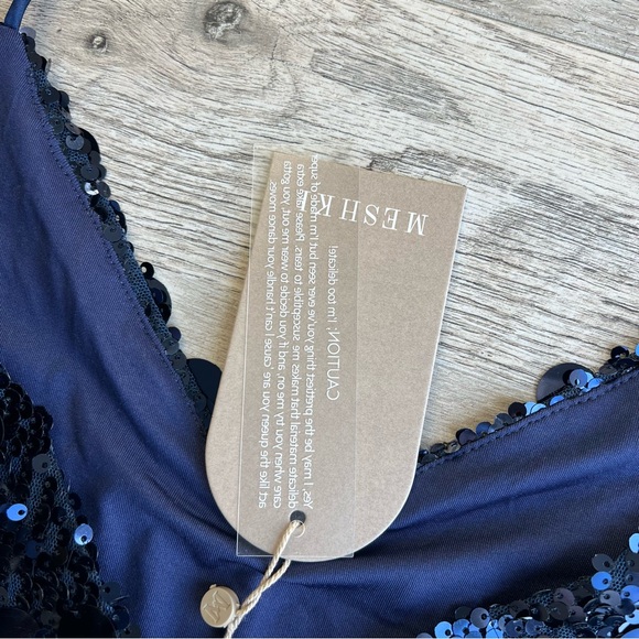 NWT Meshki Romilly Sequin Mini Party Dress - Picture 7 of 11